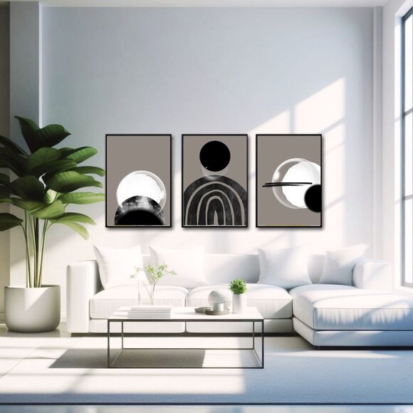 Ethereal Nightscape Celestial l  Digital Art l Moon and Eclipse Prints l Modern - Picture 4 of 6